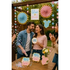 The Big Reveal Room Decorating Kit – Multicolor Party Decor Set for Baby & Gende